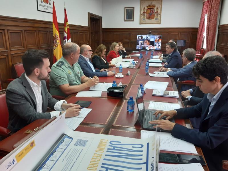 La delegada del Gobierno en Castilla y León preside en Soria la Comisión Autonómica de Tráfico