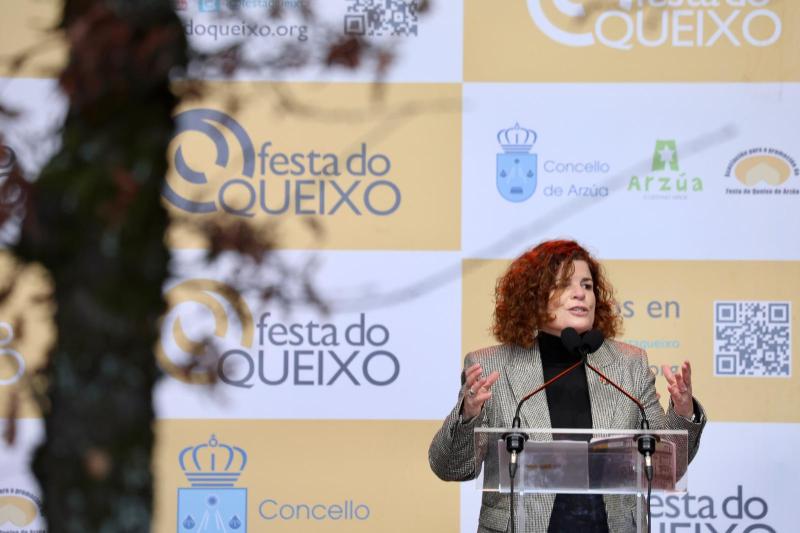 María Rivas resalta que a Festa do Queixo de Arzúa combina tradición e modernidade, cultura e economía, identidade e igualdade